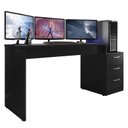 Ver imagem 1 de Mesa para Computador Desk Gamer DRX-5000 Preto Black - PR Móveis