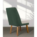 Ver imagem 4 de Kit 4 Cadeira de Jantar Virgínia Composê Veludo Bege Verde Veludo Verde Bege