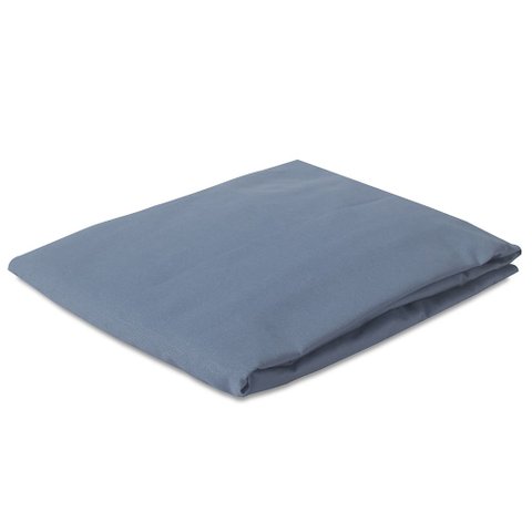 Lençol Avulso com Elástico para Mini Berço 100%algodão 200 Fios:cinza Jeans