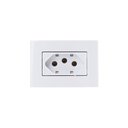 Ver imagem 1 de Placa para Móveis 65x45 com Tomada Margirius Sleek 2p+t 20a Branca