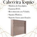 Ver imagem 3 de Cabeceira Solteiro 88 cm Toquio Veludo Rose Soon