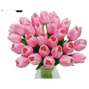 Ver imagem 3 de Kit Ramalhete com 9 Tulipas Flores Rosa Artificial 35cm