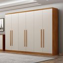 Ver imagem 4 de Guarda Roupa Casal Bristol 6 Portas 6 Gavetas Cinamomo Fendi - Novo Horizonte