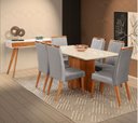 Ver imagem 1 de Mesa de jantar + 6 Cadeiras Milão tampo 180 cm Olivaceus