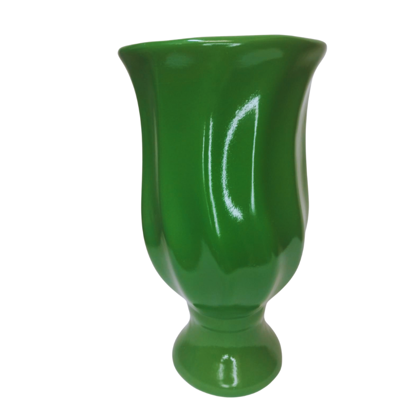 Vaso Torcido Grande em Cerâmica: Um Toque de Requinte para Sua Decoração:verde