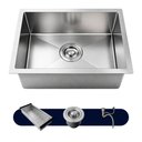 Ver imagem 7 de Cuba de Cozinha Pia Quadrada Gourmet 44x44 Embutir ou Sobrepor Inox 304 Escovada Prata Brinovar