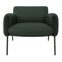 Ver imagem 7 de Kit Poltrona Cadeira Decorativa + Puf Serrana Zahav Estofado:courino Sintético Verde