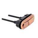 Ver imagem 1 de Botao Duplo Acionamento Caixa Acop. Retan. 11x4cm Rose Gold