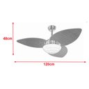 Ver imagem 3 de Ventilador de Teto 3 Pás Luxuoso 127v Volare