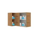 Ver imagem 5 de Armário Aéreo 1 Porta 94cm Cozinha Modulada Paris Menu Móveis Freijó