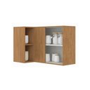 Ver imagem 4 de Armário Aéreo 1 Porta 94cm Cozinha Modulada Paris Menu Móveis Freijó