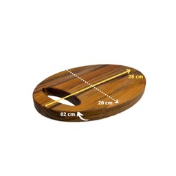 TÁBUA DE CORTE COZINHA MULTIUSO FORMATO OVAL - 6