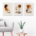 Ver imagem 2 de Kit 3 Quadros Decorativos Artes Cafés 24x18cm - com Vidro:moldura Preta