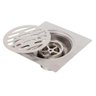 Ralo Inox 10x10 Lavabo Banheiro Cozinha Anti Inseto Anti Odor Rapido Escovamento Seguro Resistente - 6