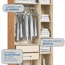 Ver imagem 6 de Guarda-Roupa Modulado 3 Portas Infinity Marrom/Cedro/Blush Line