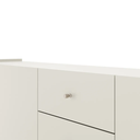 Ver imagem 4 de Buffet Jasper 3 Portas e 3 Gavetas Off White com Champanhe