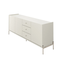 Ver imagem 3 de Buffet Jasper 3 Portas e 3 Gavetas Off White com Champanhe