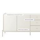 Ver imagem 2 de Buffet Jasper 3 Portas e 3 Gavetas Off White com Champanhe