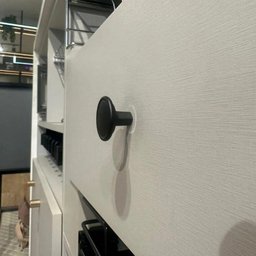 Puxador Preto Fosco 1764 Grenade Ponto para Móveis Armários e Gavetas Torralba - 3