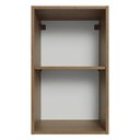 Ver imagem 7 de Armário Aéreo para Quarto 40 cm 2 Nichos Abertos Rustic Neo Madesa