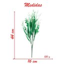 Ver imagem 2 de 6 Ramos Decoração Arranjo Flor Planta Artificial Buquê Plástico Floral 5 Ramos Cada 44cm