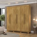Ver mais imagens de Guarda-roupa Alto 6 Portas 2 Gavetas Norway Nature