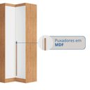 Ver imagem 4 de Módulo para Quarto 2 Portas Infinity Marrom/Cedro/Branco Line