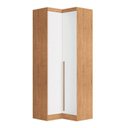 Ver imagem 2 de Módulo para Quarto 2 Portas Infinity Marrom/Cedro/Branco Line