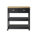 Ver imagem 3 de Carrinho auxiliar estetica Ditália 2 Gavetas BA-135 cor:preto