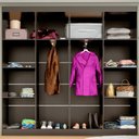 Ver imagem 2 de Guarda-roupa Casal Ele e Ela 8 Portas 8 Prateleiras Malbec - Panorama Móveis