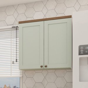Armário Aéreo Para Cozinha 2 Portas Provençais Iluminata 