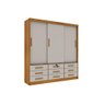 Guarda Roupa Casal Chicago 3 Portas 9 Gavetas S-espelho Tcil - 1