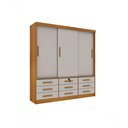 Ver imagem 1 de Guarda Roupa Casal Chicago 3 Portas 9 Gavetas S-espelho Tcil