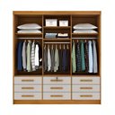 Ver imagem 3 de Guarda Roupa Casal Chicago 3 Portas 9 Gavetas S-espelho Tcil