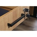 Ver imagem 6 de Mesa de Computador Me-4193 C/ 2 Gavetas (1 C/ Chave) Amêndoa/preto - Tecno Mobili