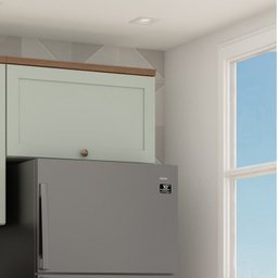 Armário Aéreo Basculante Para Cozinha 1 Porta Provençal Iluminata  - 1