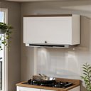 Ver imagem 1 de Armário Aéreo Basculante para Cozinha 1 Porta Provençal Iluminata Branco