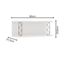 Ver imagem 3 de Prateleira Nicho Aramado Iluminata Branco 100% MDF