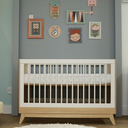 Ver imagem 5 de Berço Americano de Bebê 2 em 1 Linha Petit Branco com Carvalho - Quater