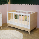 Ver imagem 6 de Berço Americano de Bebê 2 em 1 Linha Petit Branco com Carvalho - Quater