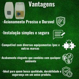 Botoeira Simples Linha Prime com Fio Ipec - Branco - 5