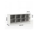 Ver imagem 3 de Nicho Organizador 8 Nichos Branco/Cinza Cobalto