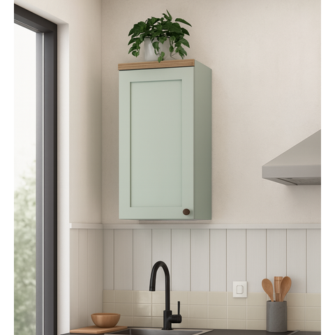 Armário Aéreo Para Cozinha 1 Porta Provençal Iluminata 