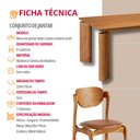 Ver imagem 6 de Sala de Jantar Mesa Nala 220cm Tampo Laminado Canto Moeda com 8 Cadeiras Solaris Gold