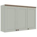 Ver imagem 2 de Armário Aéreo Para Cozinha 3 Portas Provençais