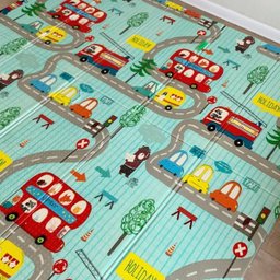Tapete Infantil Criança Bebe Tatame Grande Dupla Face Emborrachado Macio Dobravel Brincadeira Antide - 6