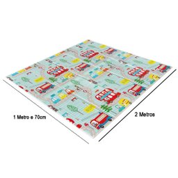 Tapete Infantil Criança Bebe Tatame Grande Dupla Face Emborrachado Macio Dobravel Brincadeira Antide - 9