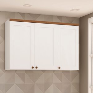Armário Aéreo Para Cozinha 3 Portas Provençais Iluminata