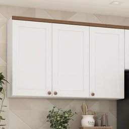 Armário Aéreo Para Cozinha 3 Portas Provençais Iluminata  - 1