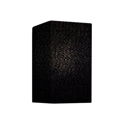 Arandela Retangular Retro Vivare Md-2002 Cúpula em Tecido 25-16x10cm - Bivolt Preto 127-220v